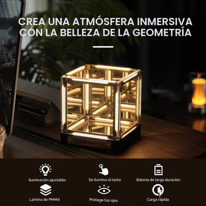 InfinityCube™ — Cubo LED con Efecto Infinito
