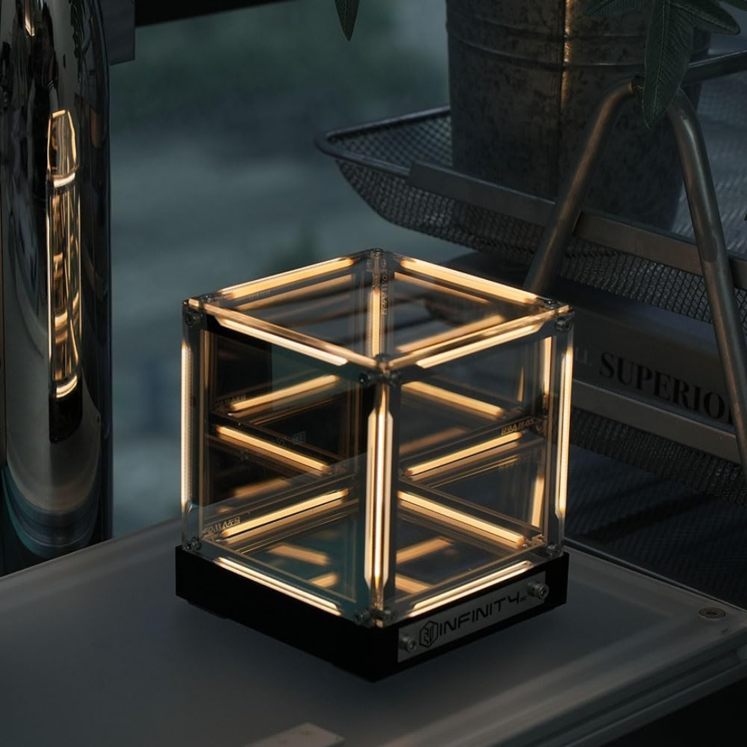 InfinityCube™ — Cubo LED con Efecto Infinito
